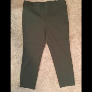 Dress pants, pull up. Army green